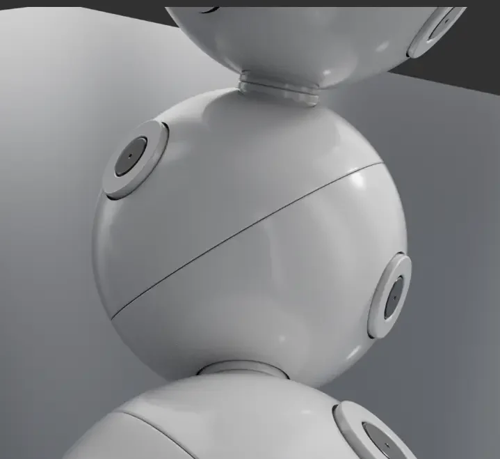 The Sphere Bälle stecken ineinander