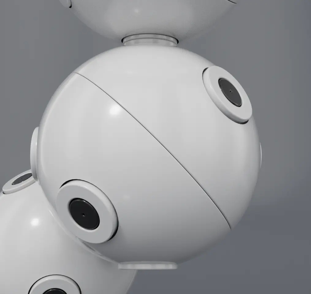 The Sphere Bälle stecken aneinander